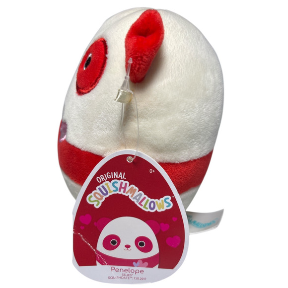 Squishmallows Penelope The Valentine Red Panda Bear 5” Plush Toy NWT 2022 - Picture 2 of 7